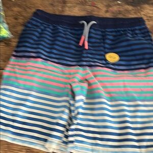 Striped Kids Swim Shorts